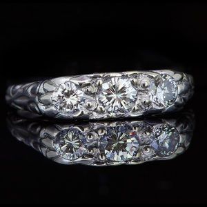 1/2 Carat Diamond Ring, white gold